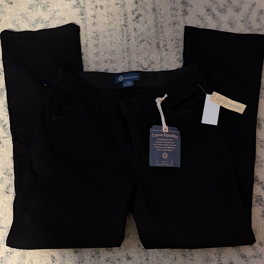 NWT size 14 Democracy black boot cut jeans